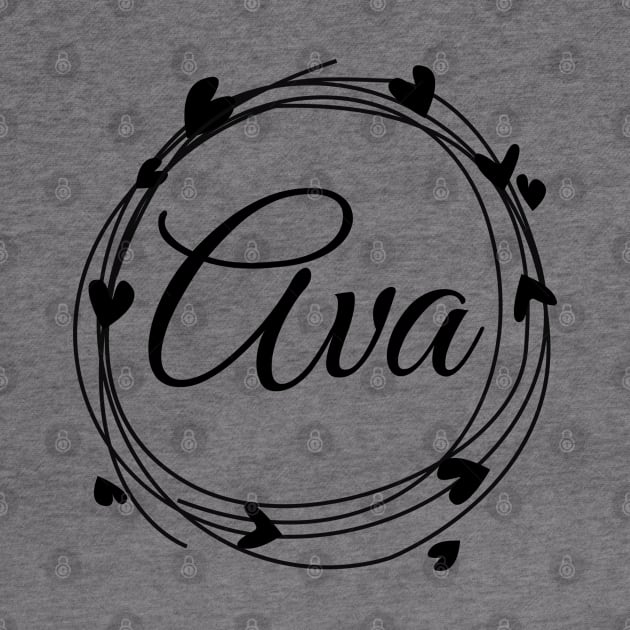 Ava name cute design by BrightLightArts